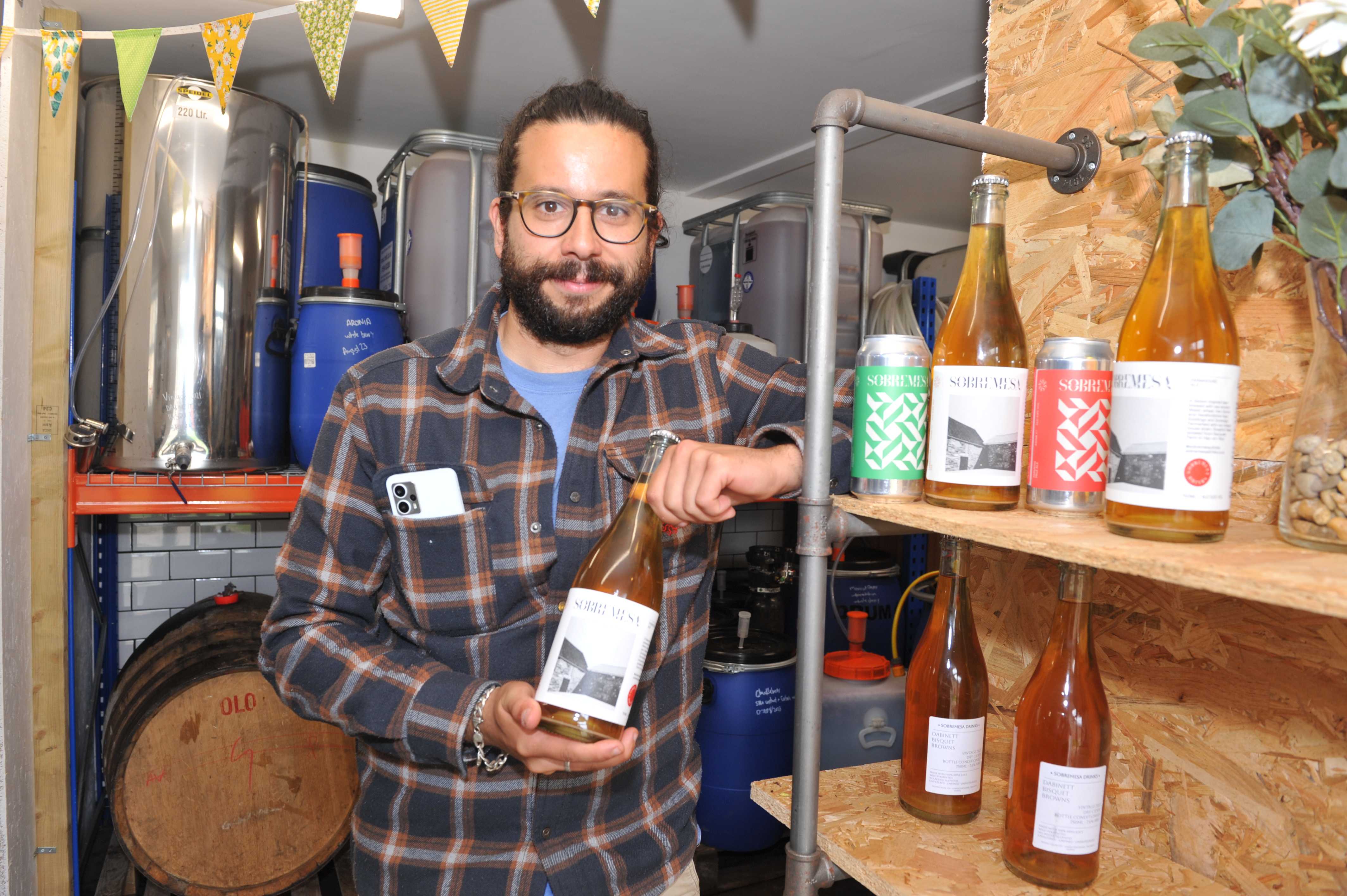 Adrian Morales in brewhouse