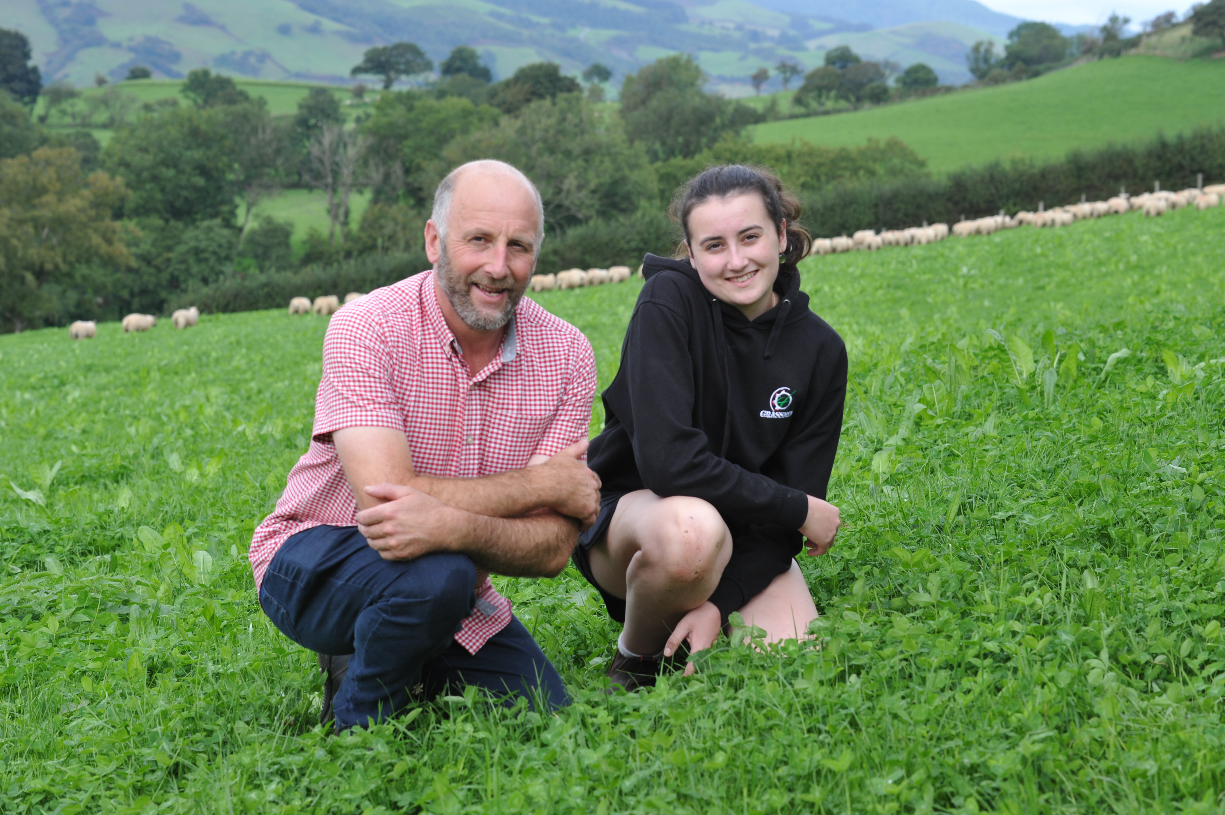 Dafydd Parry Jones, pictured with his daughter-Nela