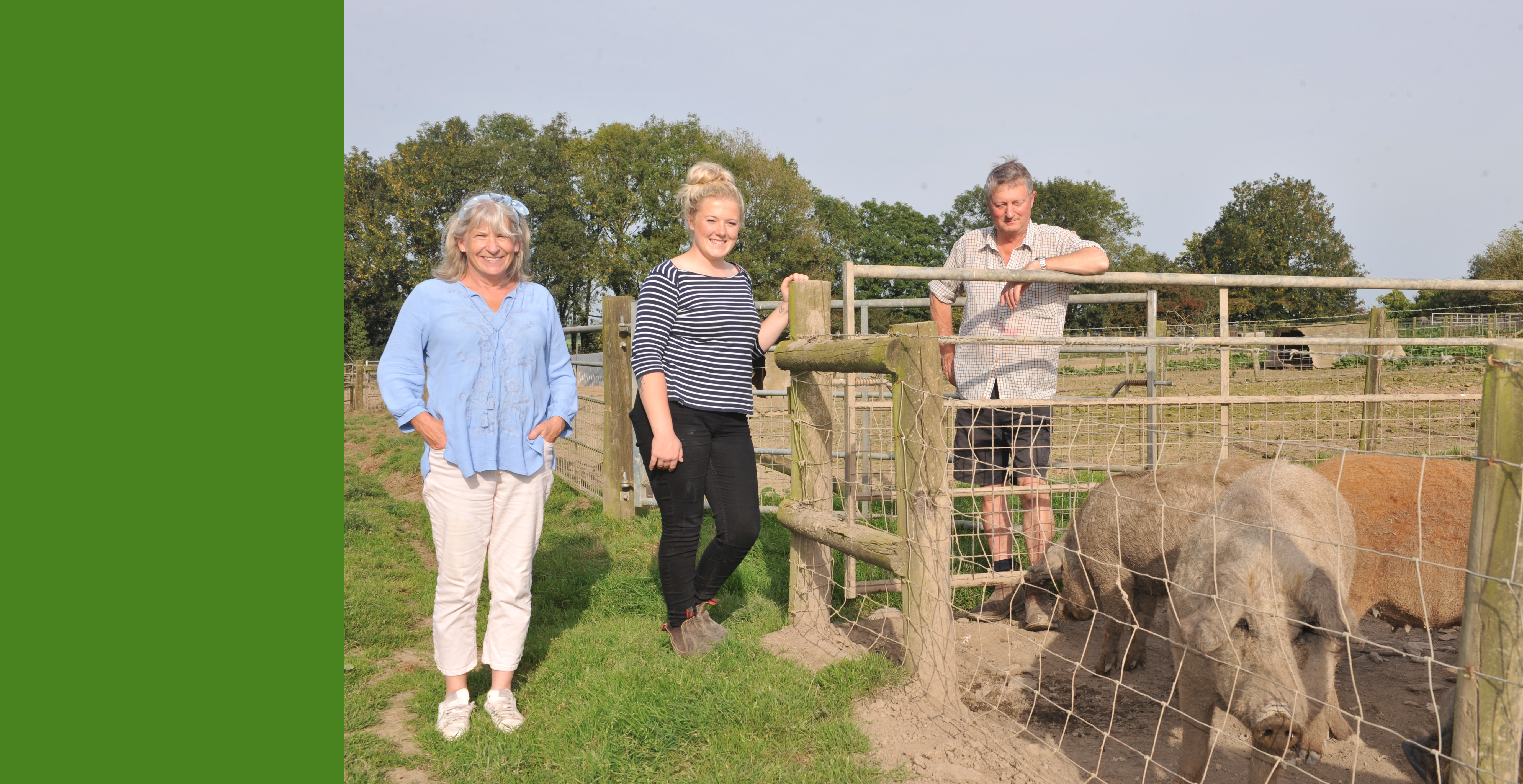 Katharine Brookes, Alice Bacon and Hugh Brookes green copy