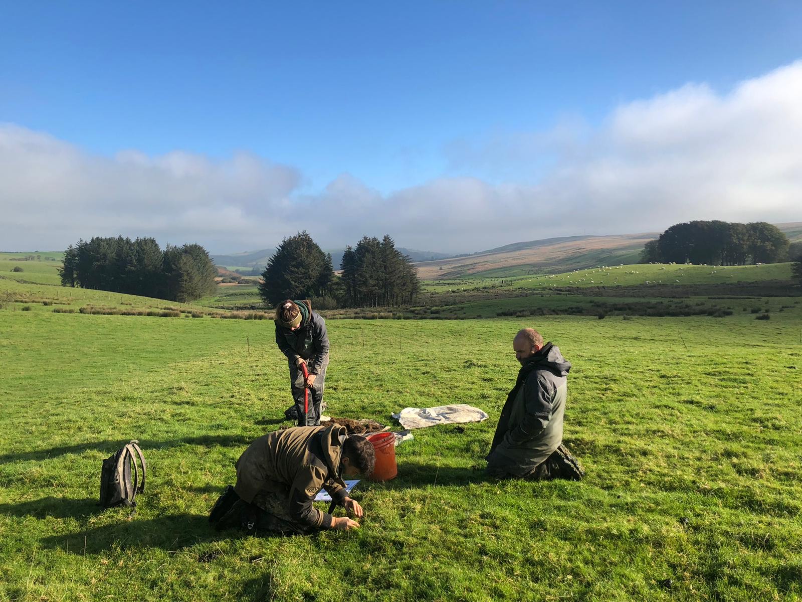 Soil Sampling as part of the Welsh Soil Project