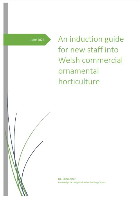 An induction guide for new staff into Welsh commercial ornamental horticulture