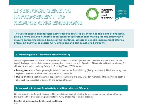 Livestock Genetic Improvement To Reduce Ghg Emissions