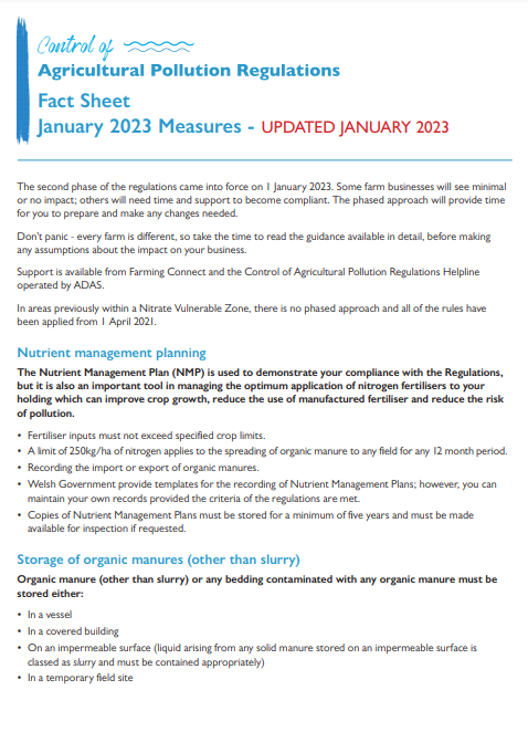 Agricultural Pollution Regulations