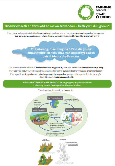 Bioamrywiaeth ar ffermydd ac mewn tirweddau