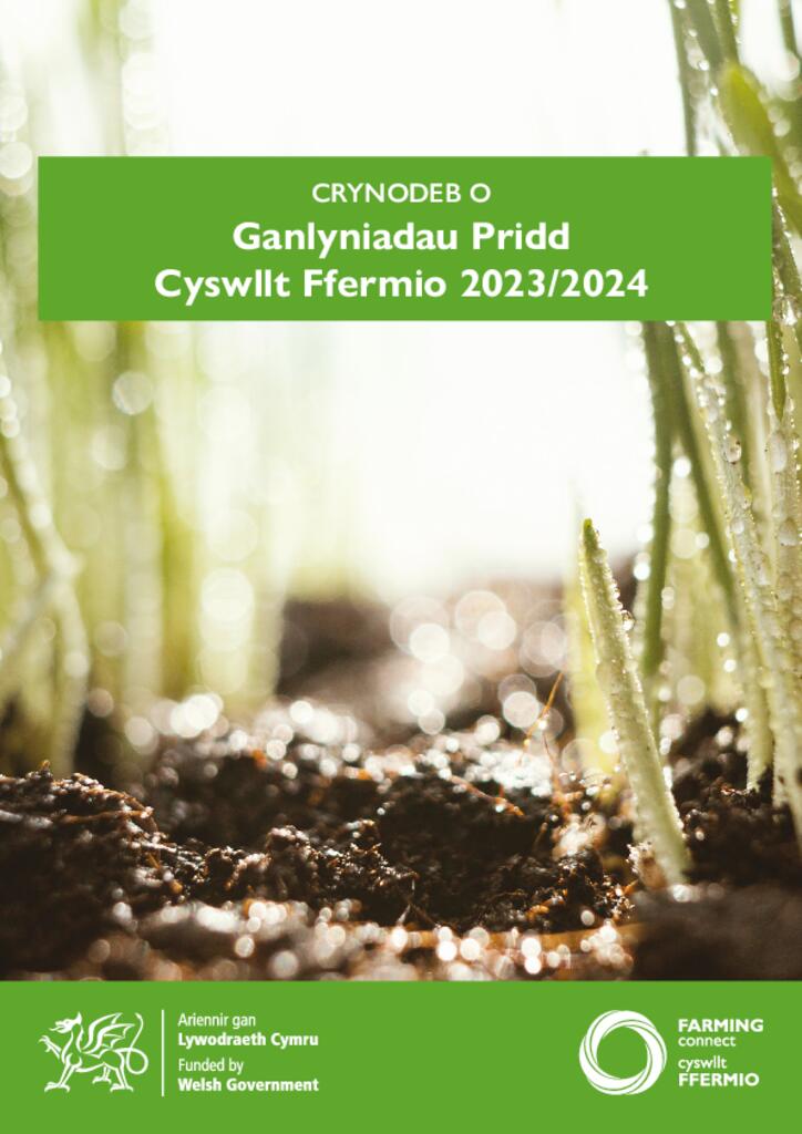 Crynodeb o Ganlyniadau Pridd Cyswllt Ffermio 2023/2024