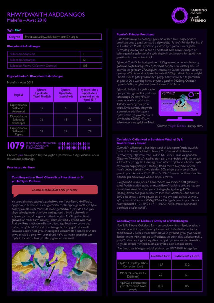 Rhwydwaith Arddangos: Mehefin 2018 - Awst 2018