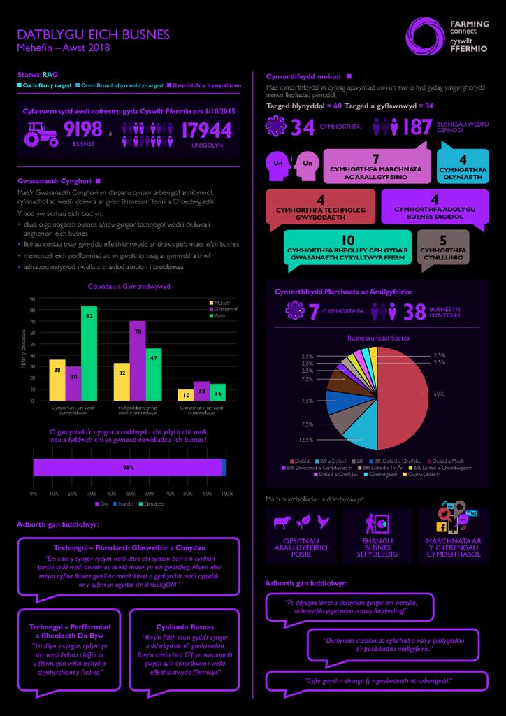 Datblygu eich Busnes: Mehefin 2018 - Awst 2018