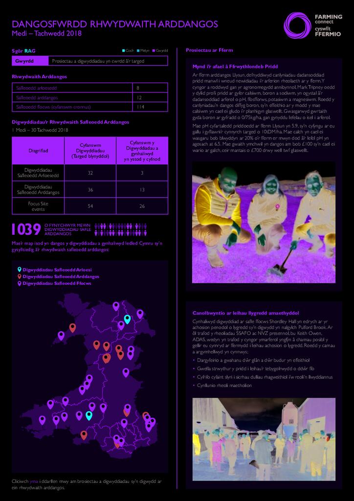 Rhwydwaith Arddangos: Medi 2018 - Tachwedd 2018
