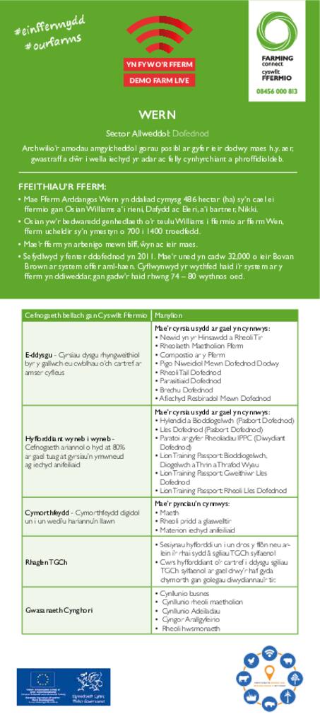 Yn Fyw o'r Fferm - Wern