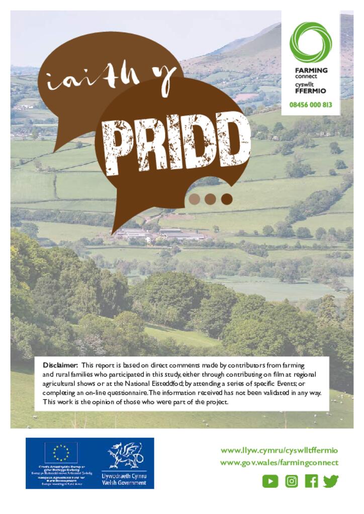 Iaith y Pridd report