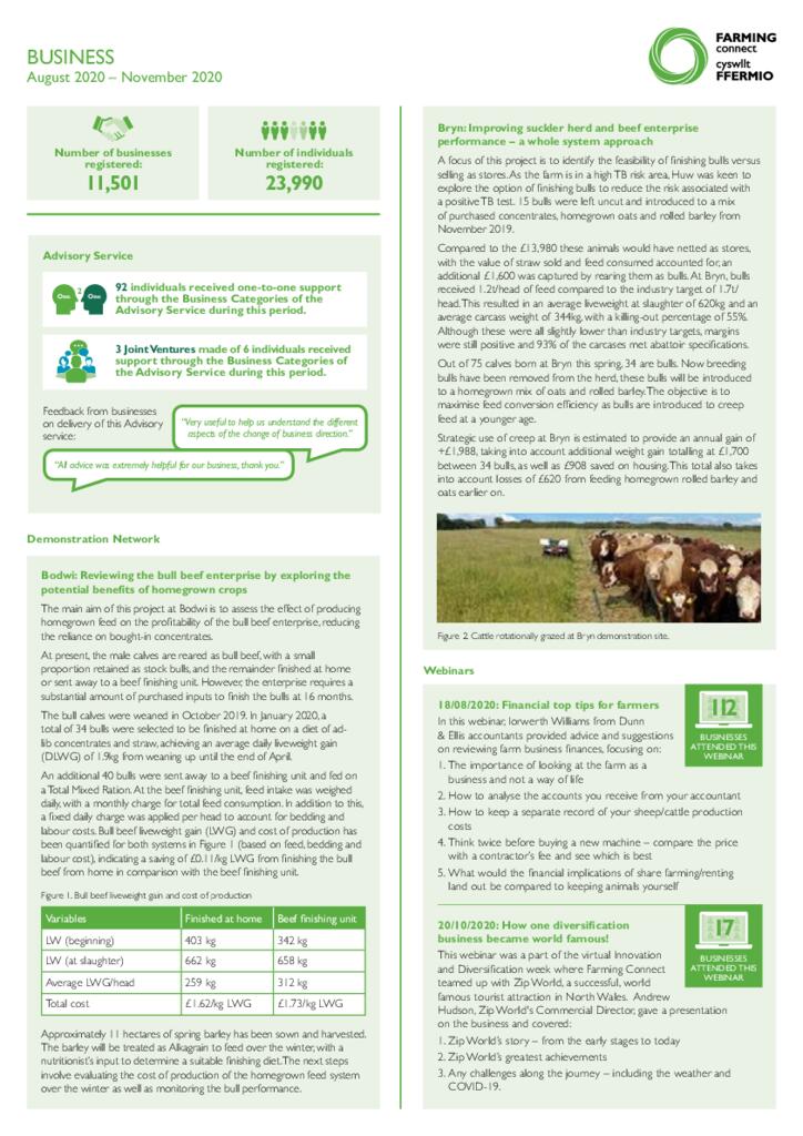 Dashboard - Business Dec 2020