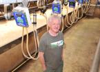 egan carlisle in the milking parlour