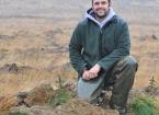 jack lydiate with newly planted trees portrait