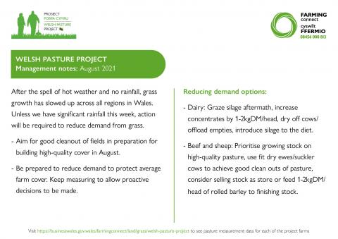 Management notes August 2021 - 1