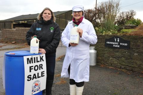 emma robinson and catherine smith with milk 2