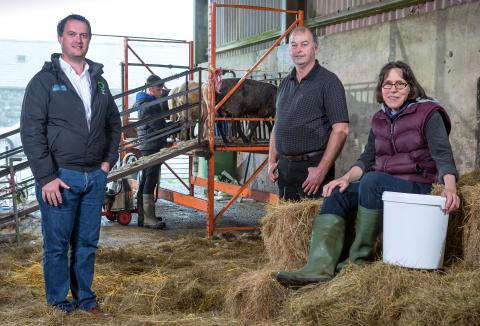 geraint hughes with alan and bethan
