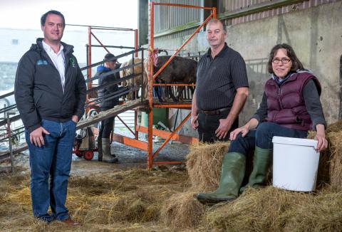 geraint hughes with alan and bethan 0