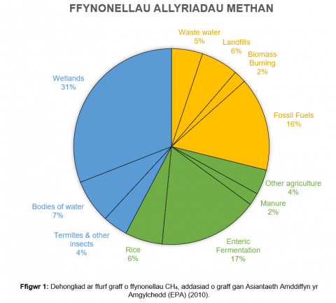 methane cymraeg