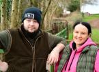 Dianna and Iestyn Spary, Goytre Farm, New Church West. 