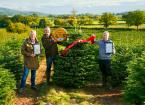 Tree grown on Farming Connect Christmas Trees Network farm destined for No.10