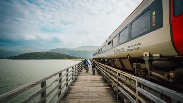 Transport for Wales train at Barmouth