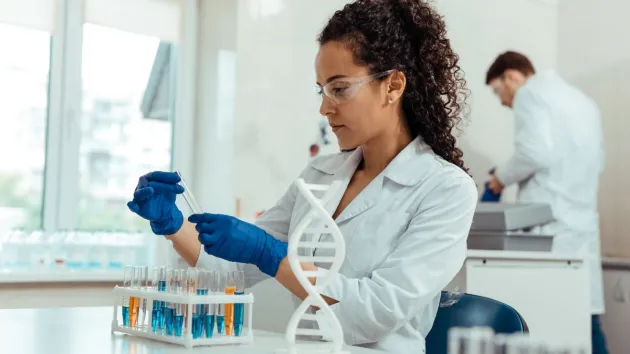 Female scientist