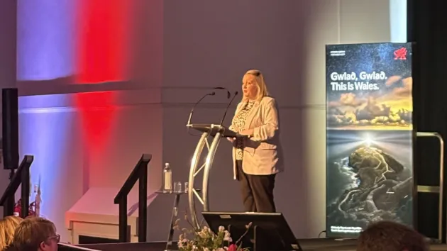 Cabinet Secretary for Economy, Energy and Planning, Rebecca Evans Attending the Welsh Government’s National Tourism Summit at Venue Cymru in Llandudno