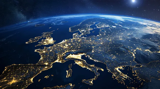 View of Europe from Space