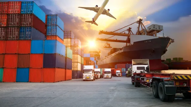 Export - ship, plane, trucks