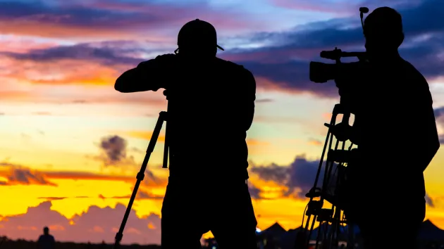 Film crew - sunrise