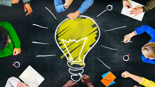 Idea lightbulb concept