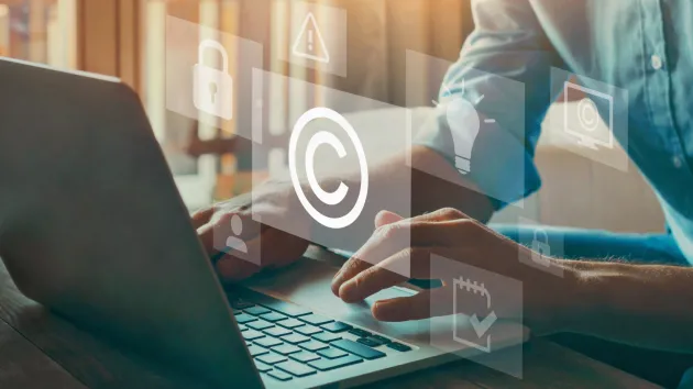 Patents, copyright symbol