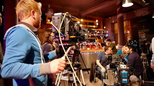 Film production - scene filming