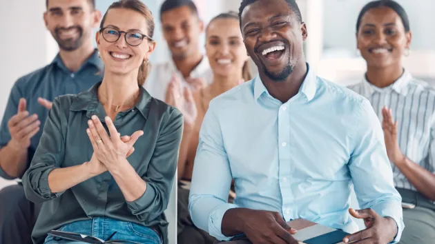 Group of People Applauding