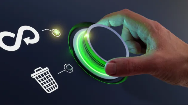 Infinity symbol - circular economy