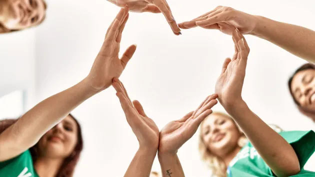 hands forming a heart shape