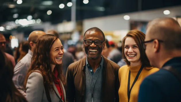 group of people at an event