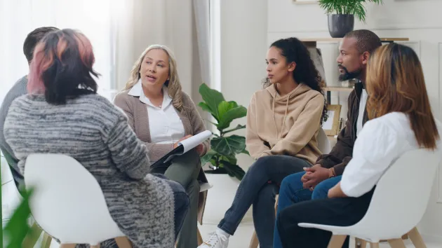 Group therapy session