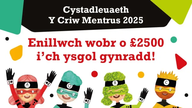 Enillwch wobr o £2,500 i'ch ysgol gynradd!