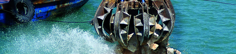 dredging the seabed