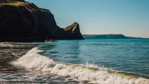 Llangranog beach