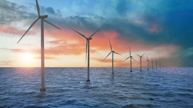 Off shore wind turbines