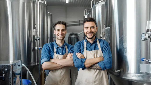 co-workers in a factory 