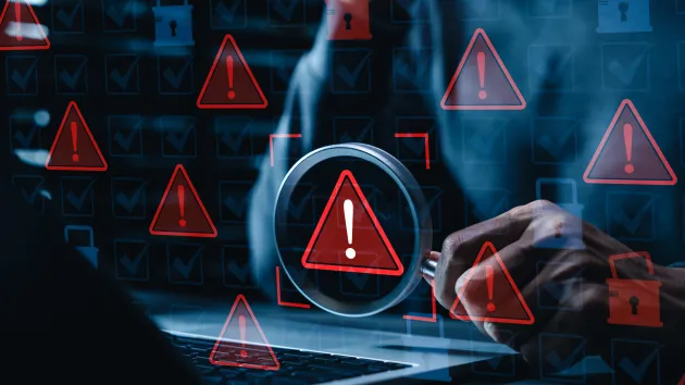 Warning, cyber security 