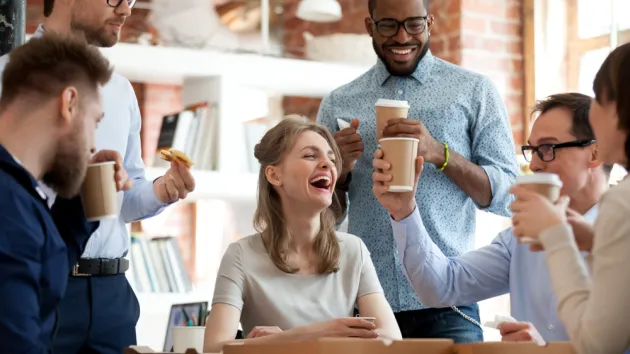 Happy colleagues