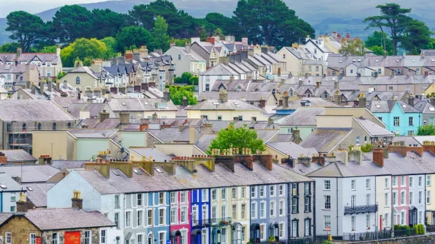 Streets in Caernarfon