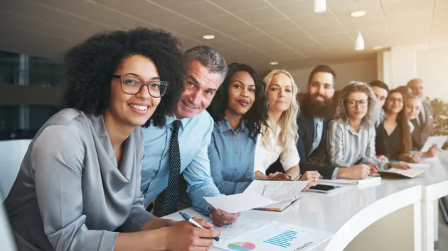 group of office colleagues