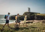Family at Ynys Llanddwyn, Ynys Mon