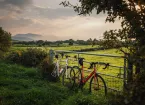 Bikes on Lon Eifion cycle path 
