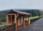 Brecon Mountain Railway rain shelter 